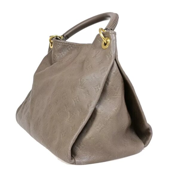 $4795 Authentic LOUIS VUITTON Artsy MM Made in SPAIN Taupe Monogram Empreinte - Picture 1 of 12